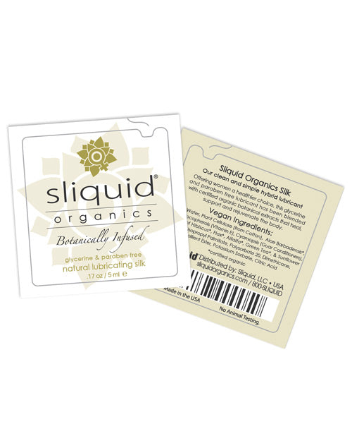 Sliquid Organics Silk Lubricant - .17 oz Pillow