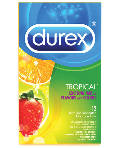 Durex Tropical Color &amp; Scents Condoms  - Box of 12