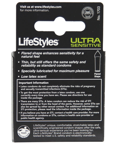 Lifestyles Ultra Sensitive - Box of 3