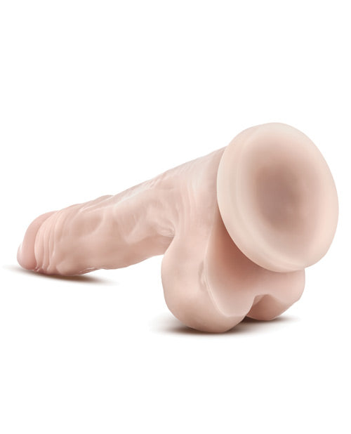 Blush Dr. Skin Stud Muffin 8.5&quot; Dong w/Suction Cup - Beige