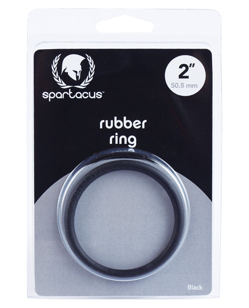 Spartacus 2&quot; Rubber Cock Ring - Black