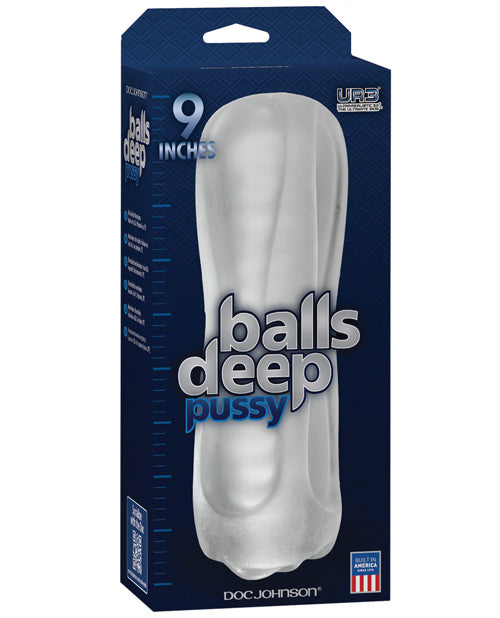 Balls Deep The Baller 9&quot; Pussy Stroker - Frost