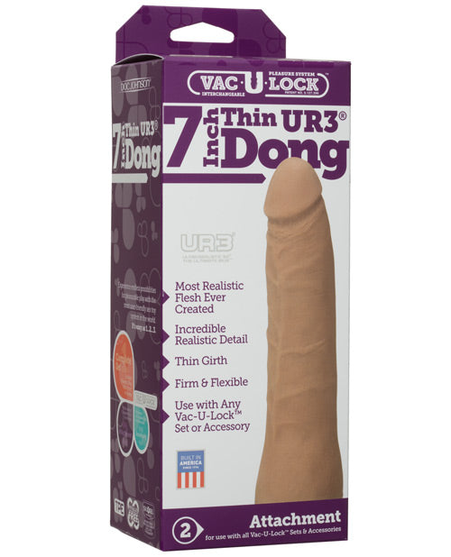 Vac-U-Lock 7&quot; Ultraskyn Dong - Brown