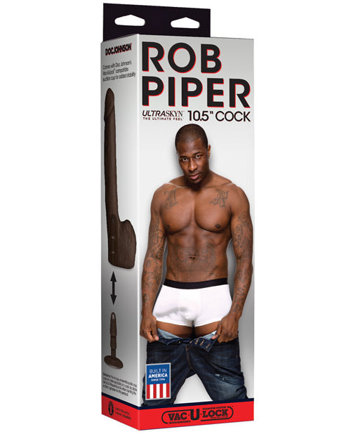 Rob Piper Cock w/Balls &amp; Suction Cup - Chocolate