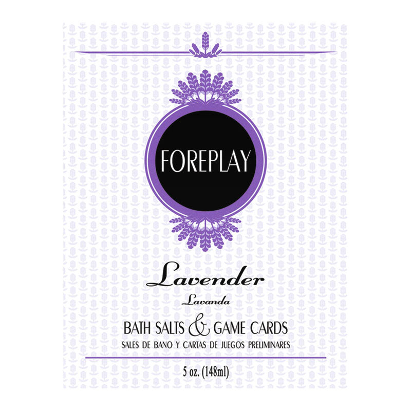 Bath Salts & Game Cards Foreplay-Lavender 5oz