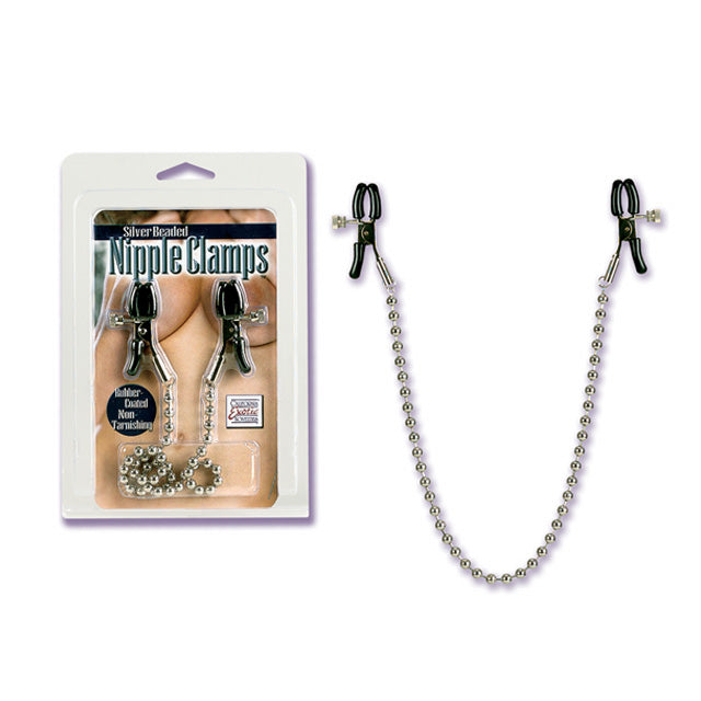 Nipple Play Silver Beaded Nipple Clamps