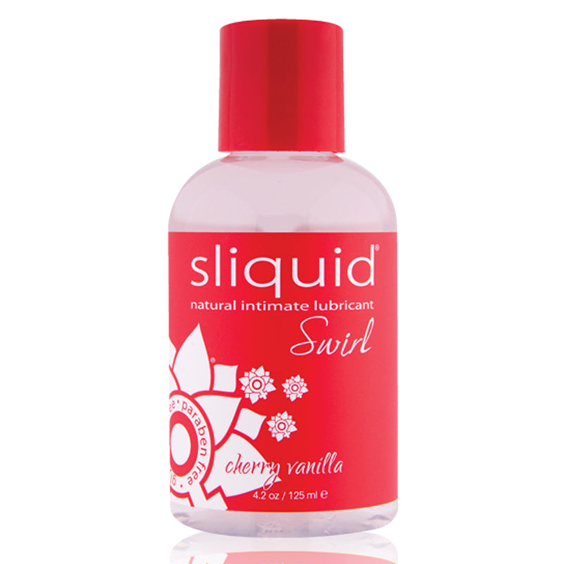 Sliquid Naturals Swirl Lubricant - 4.2 oz  Cherry Vanilla