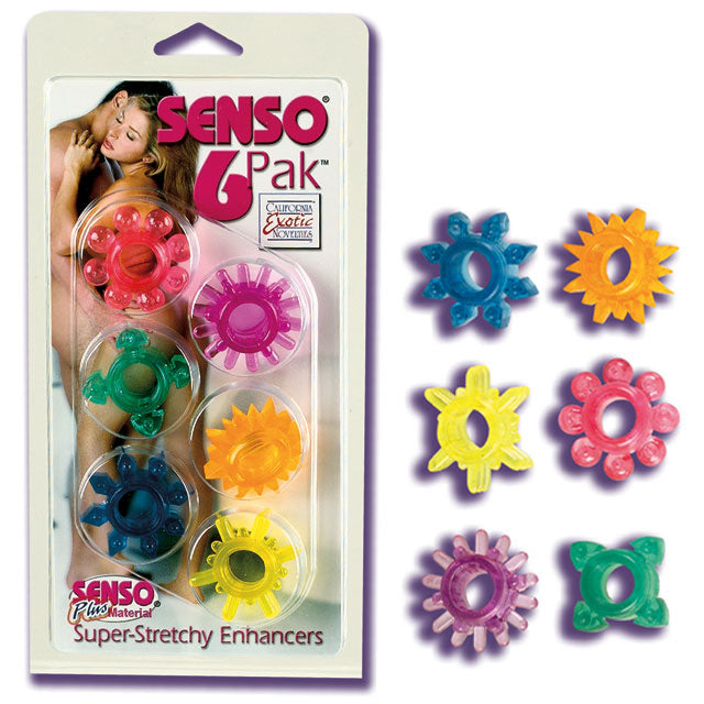 Senso 6 Pack Rings - Assorted Colors