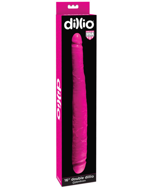 Dillio 16&quot; Double Dillio - Pink