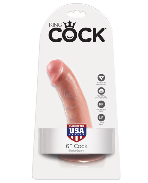 King Cock 6&quot; Cock - Flesh