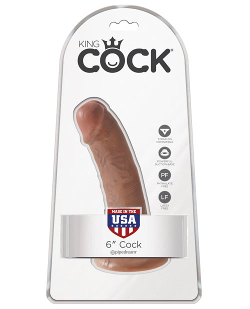 King Cock 6&quot; Cock - Tan