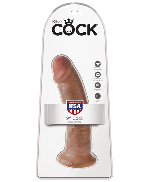 King Cock 9&quot; Cock - Tan