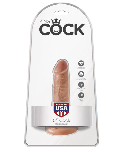 King Cock 5&quot; Cock - Tan