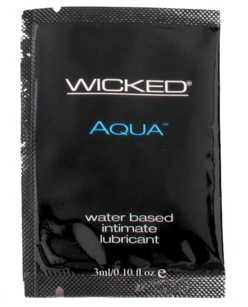 Wicked Sensual Care Aqua Water Based Lubricant - .1 oz Fragrance Free