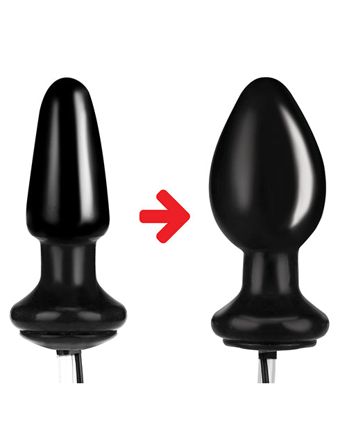 Lux Fetish 4&quot; Inflatable Vibrating Butt Plug