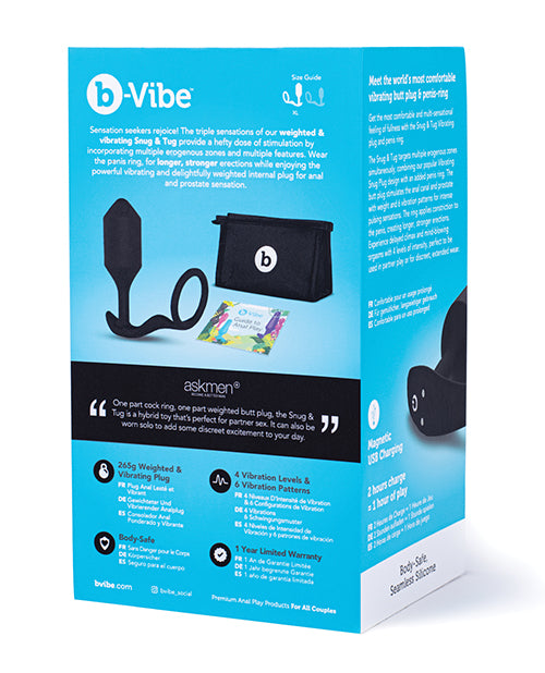 b-Vibe Vibrating Snug &amp; Tug XL - Black