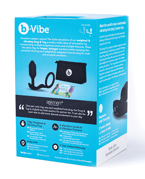 b-Vibe Vibrating Snug &amp; Tug Medium - Black