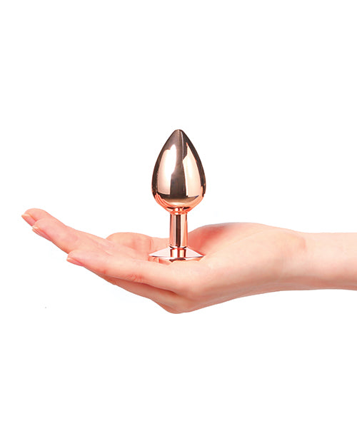 Dorcel Aluminium Bejeweled Diamond Plug - Rose Gold Medium