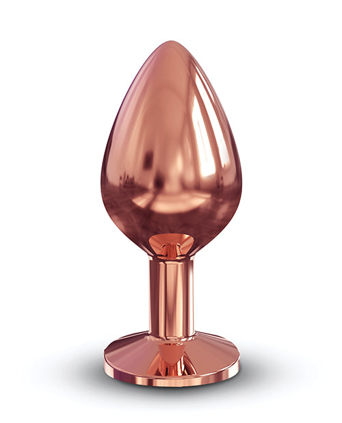 Dorcel Aluminium Bejeweled Diamond Plug - Rose Gold Medium