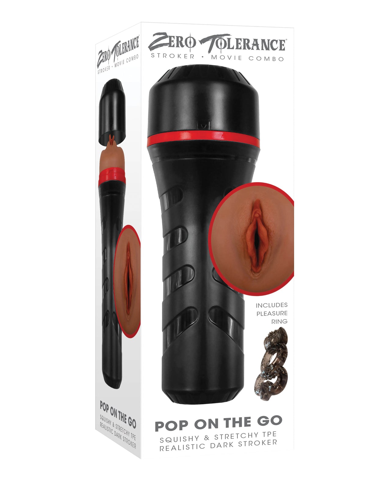 Zero Tolerance Pop On the Go Stroker - Dark