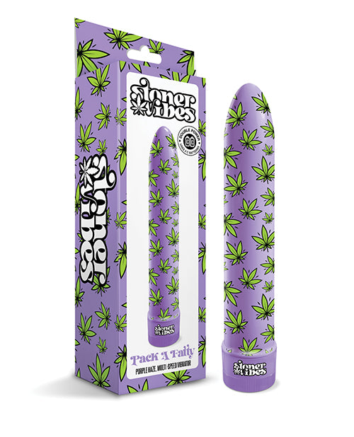 Stoner Vibes Pack A Fatty Multi Speed Vibrator - Purple Haze