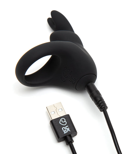 Happy Rabbit Rechargeable Cock Ring - Black