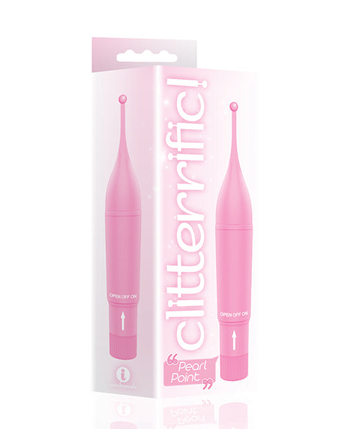 The 9&#039;s Clitterific! Pearl Point Clitoral Stimulator - Pink