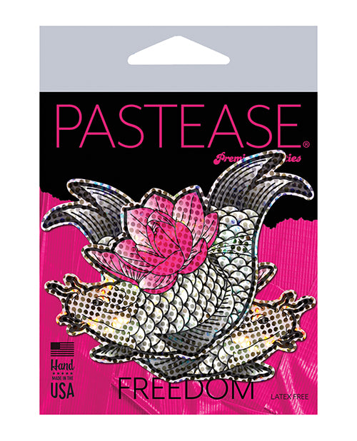 Pastease Premium Diamond Thom Disco Koi Fish &amp; Lotus - Silver O/S