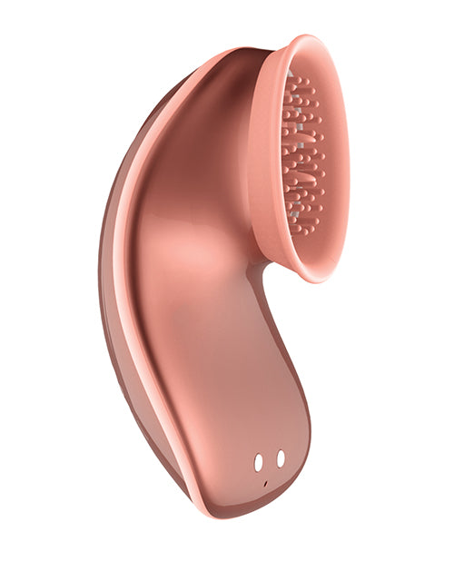 Shots Twitch Innovation Hands Free Clitoral Stimulator - Rose Gold