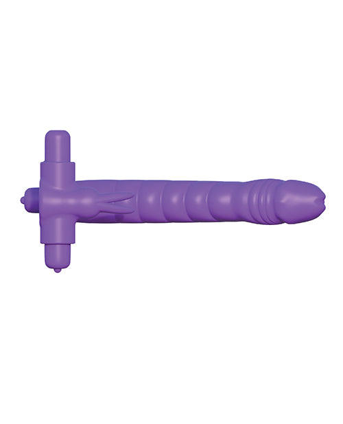 Fantasy C-Ringz Silicone Double Pene Rabbit - Purple