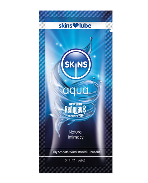 Skins Aqua Water Based Lubricant - 5 ml Foil