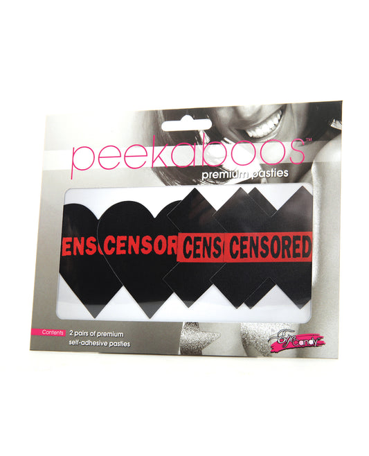 Peekaboos Censored Hearts &amp; X - Pack of 2