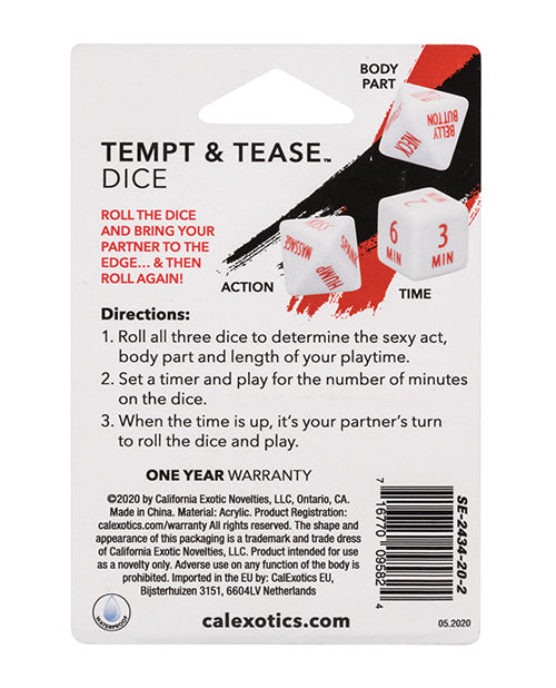 Tempt &amp; Tease Dice