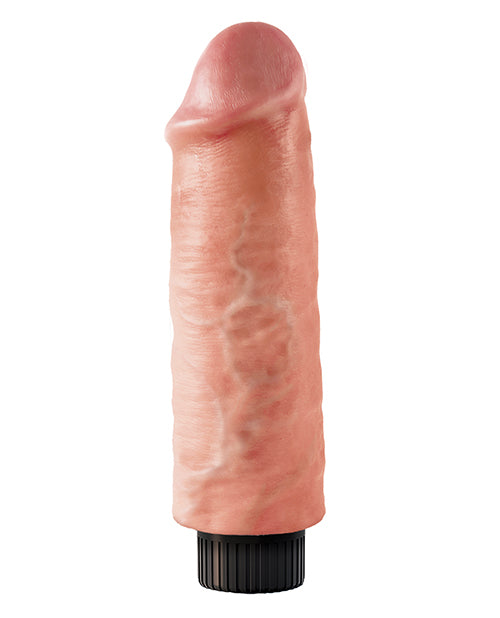 King Cock 6&quot; Vibrating Cock - Flesh