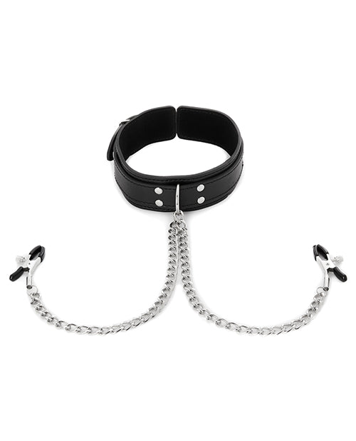 Sex &amp; Mischief Nipple Clamps w/Collar