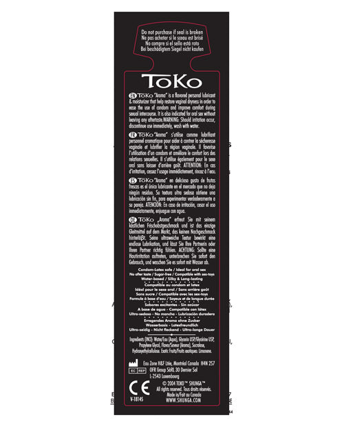 Shunga Toko Aroma Lubricant - 5.5 oz Coconut Thrills