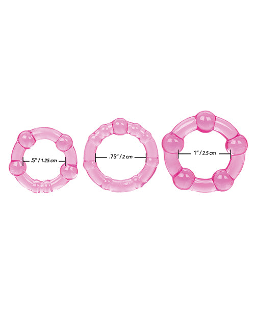 Silicone Island Rings - Pink