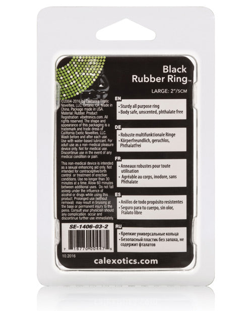 Black Rubber Ring - Large