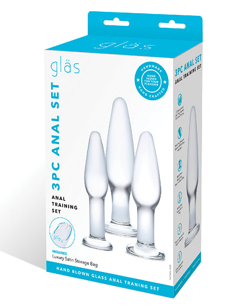 Glas 3 pc Glass Anal Training Kit