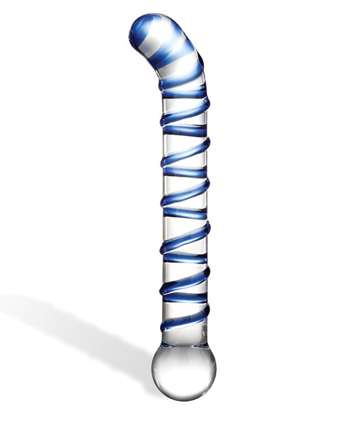 Glas Mr. Swirly 6.5&quot; G-Spot Glass Dildo