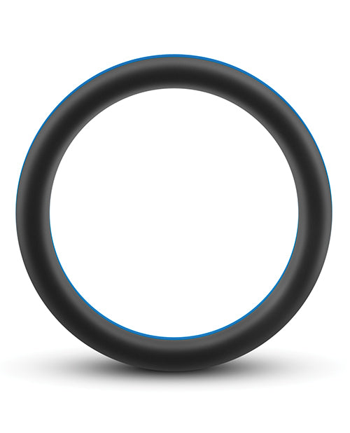 Blush Performance Silicone Go Pro Cock Ring - Black/Blue