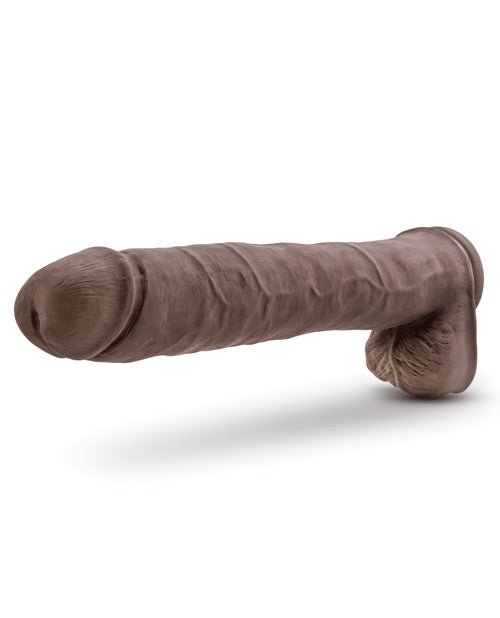 Blush Au Naturel Daddy 14&quot; Sensa Feel Dual Density Dong w/Suction Cup - Chocolate