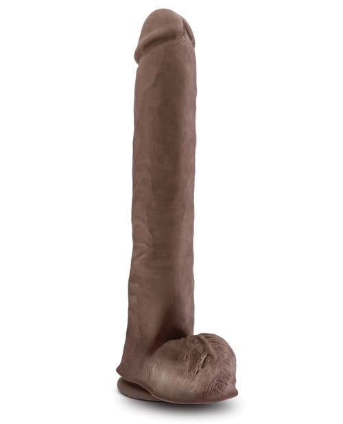 Blush Au Naturel Daddy 14&quot; Sensa Feel Dual Density Dong w/Suction Cup - Chocolate