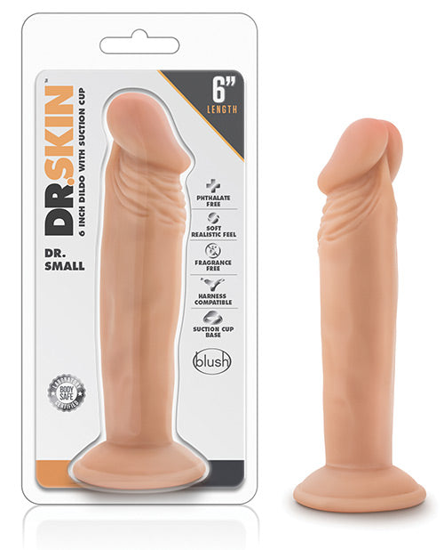 Blush Dr. Skin Dr. Small 6&quot; Dildo - Vanilla