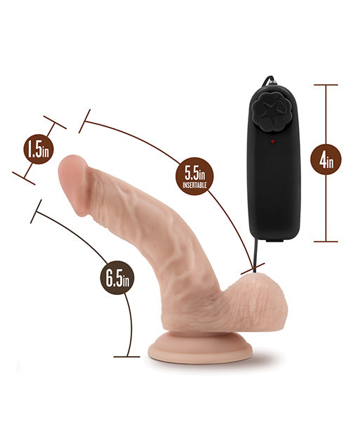 Blush Dr. Skin Dr. Ken 6.5&quot; Cock w/Suction Cup - Vanilla