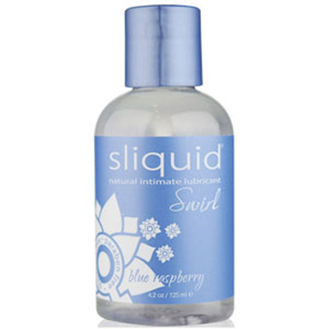 Sliquid Naturals Swirl Lubricant - 4.2 oz  Blue Raspberry