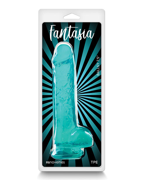 Fantasia Ballsy 7.5&quot; Dildo - Teal