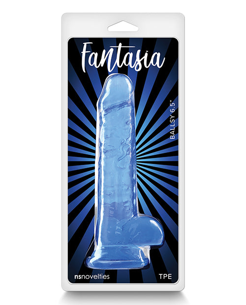 Fantasia Ballsy 6.5&quot; Dildo - Blue