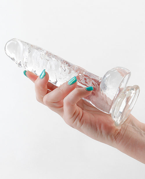 Fantasia Ballsy 6.5&quot; Dildo - Clear