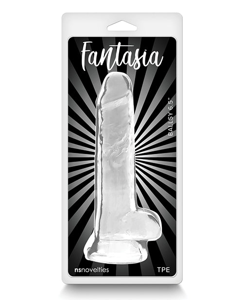 Fantasia Ballsy 6.5&quot; Dildo - Clear